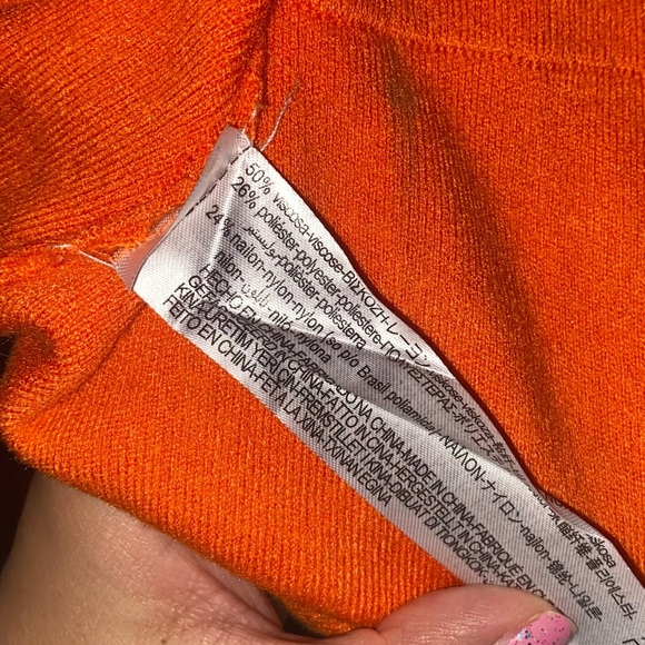 Zara orange knit sweater dress - Picture 5 of 6